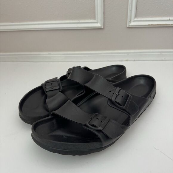 Birkenstock EVA Arizona Shoes Mens 11 EUR 45 Essentials Slip On Sandal Black - Picture 1 of 8